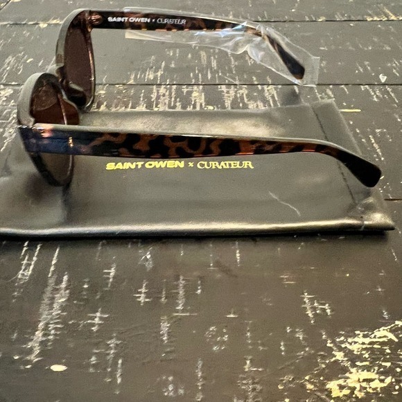 Saint‎ Owen and Curateur Wylde tortoiseshell sunglasses NWT - Picture 3 of 5